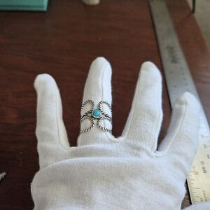 American West Sleeping Beauty Turquoise Ring Sz 8